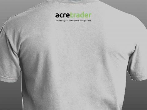 acre trader white t-shirt back