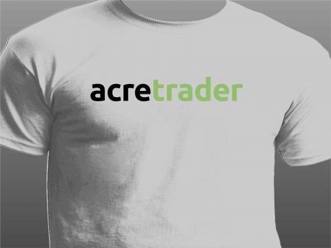 acre trader white t-shirt front