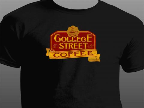 college street coffee t-shirt
